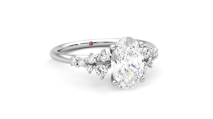 Taylor & Hart Marula Oval Engagement Ring 360 degree image 4