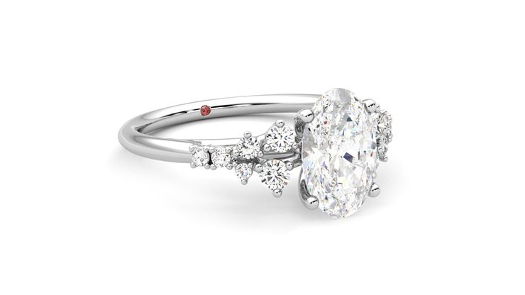Taylor & Hart Marula Oval Engagement Ring 360 degree image 5