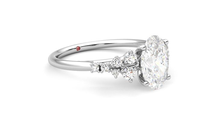 Taylor & Hart Marula Oval Engagement Ring 360 degree image 6
