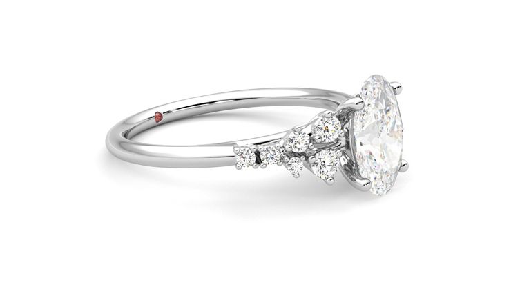 Taylor & Hart Marula Oval Engagement Ring 360 degree image 7