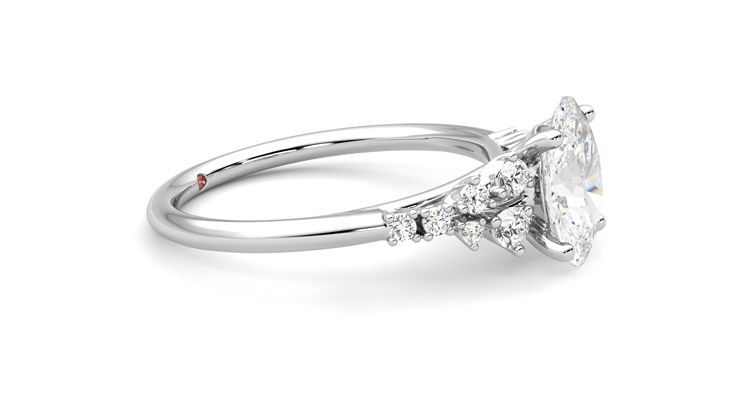 Taylor & Hart Marula Oval Engagement Ring 360 degree image 8