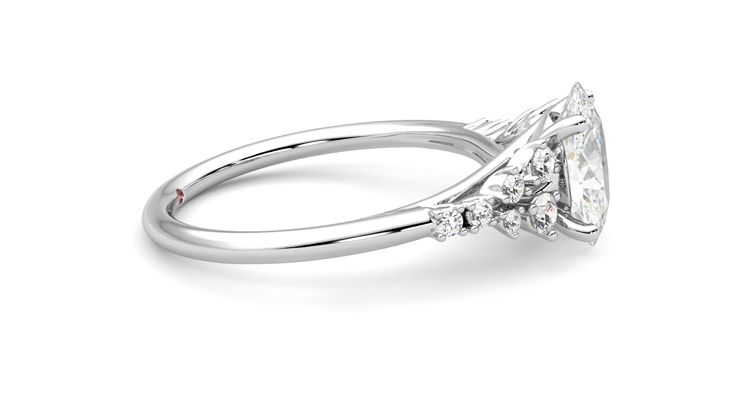 Taylor & Hart Marula Oval Engagement Ring 360 degree image 9