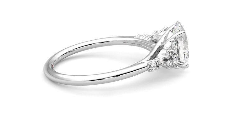 Taylor & Hart Marula Oval Engagement Ring 360 degree image 10
