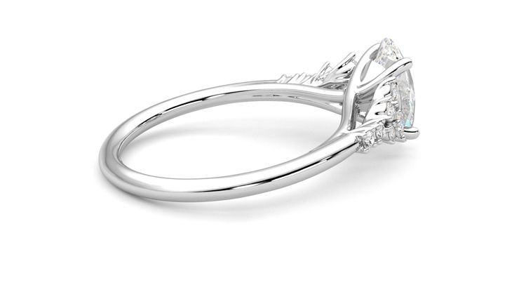 Taylor & Hart Marula Oval Engagement Ring 360 degree image 11
