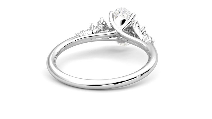 Taylor & Hart Marula Oval Engagement Ring 360 degree image 14