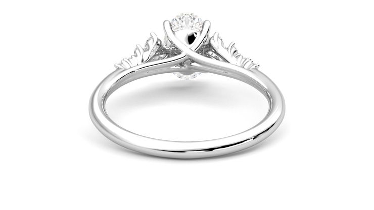 Taylor & Hart Marula Oval Engagement Ring 360 degree image 15