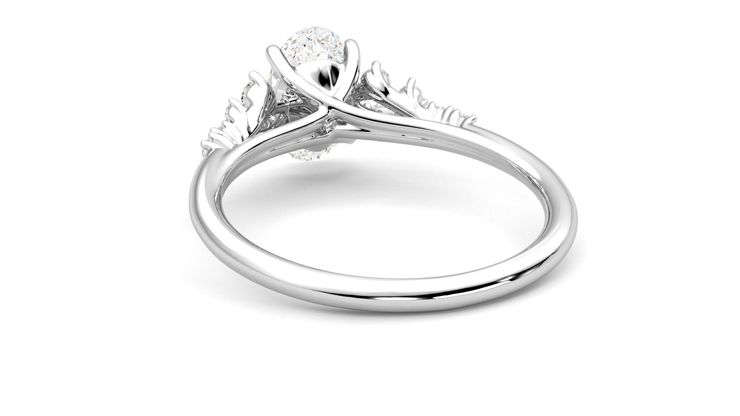 Taylor & Hart Marula Oval Engagement Ring 360 degree image 16