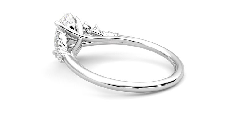 Taylor & Hart Marula Oval Engagement Ring 360 degree image 18