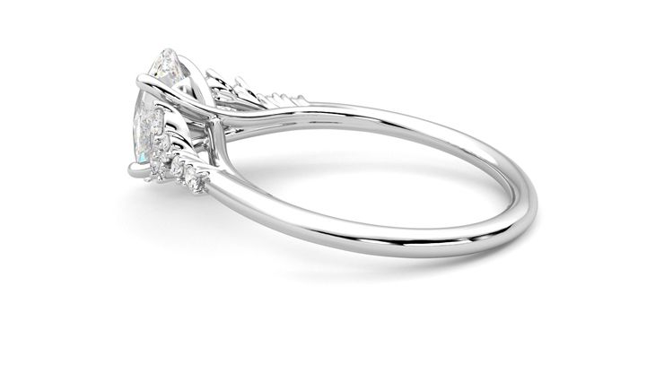 Taylor & Hart Marula Oval Engagement Ring 360 degree image 19