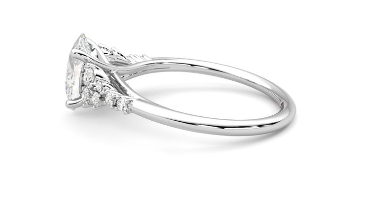 Taylor & Hart Marula Oval Engagement Ring 360 degree image 20