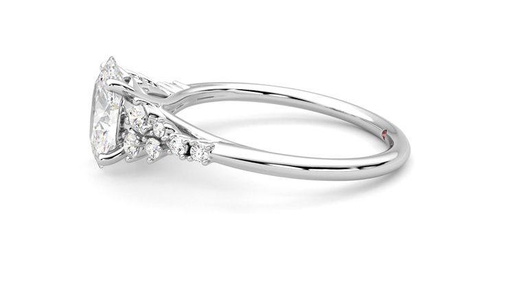 Taylor & Hart Marula Oval Engagement Ring 360 degree image 21