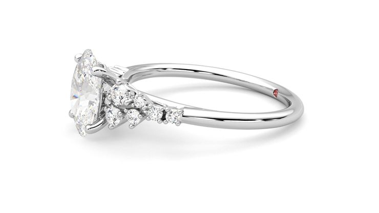 Taylor & Hart Marula Oval Engagement Ring 360 degree image 22