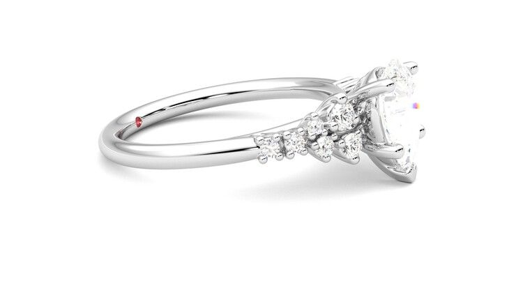 Taylor & Hart Marula Pear Engagement Ring 360 degree image 8