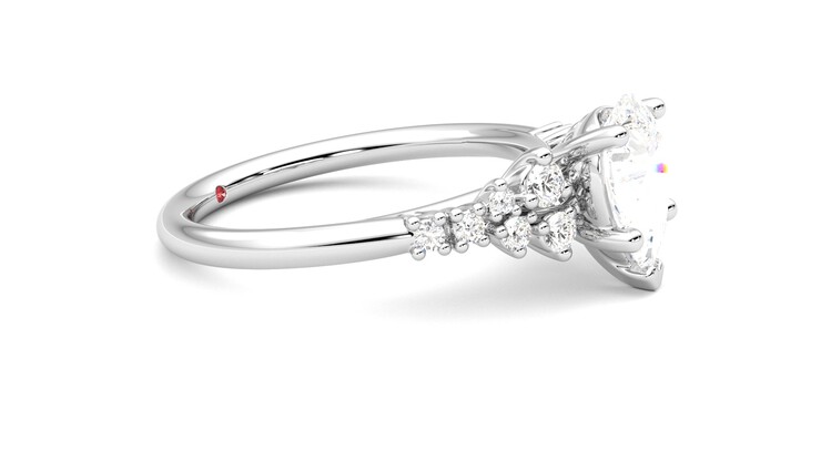 Taylor & Hart Marula Pear Engagement Ring 360 degree image 8