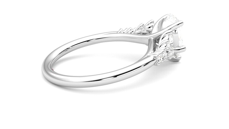 Taylor & Hart Marula Pear Engagement Ring 360 degree image 11
