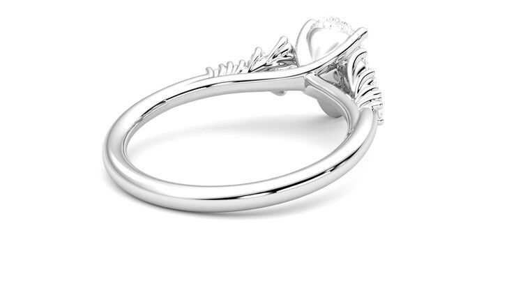 Taylor & Hart Marula Pear Engagement Ring 360 degree image 13