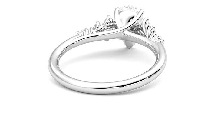 Taylor & Hart Marula Pear Engagement Ring 360 degree image 14
