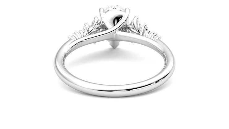 Taylor & Hart Marula Pear Engagement Ring 360 degree image 15