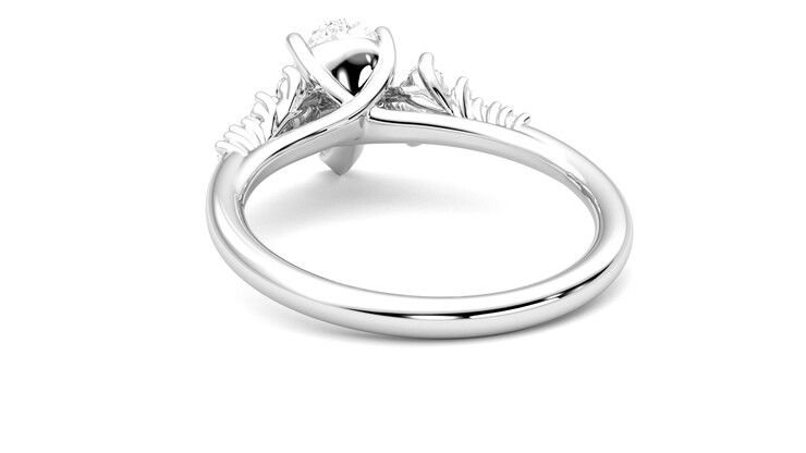 Taylor & Hart Marula Pear Engagement Ring 360 degree image 16