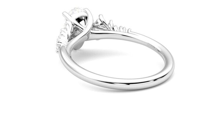 Taylor & Hart Marula Pear Engagement Ring 360 degree image 17