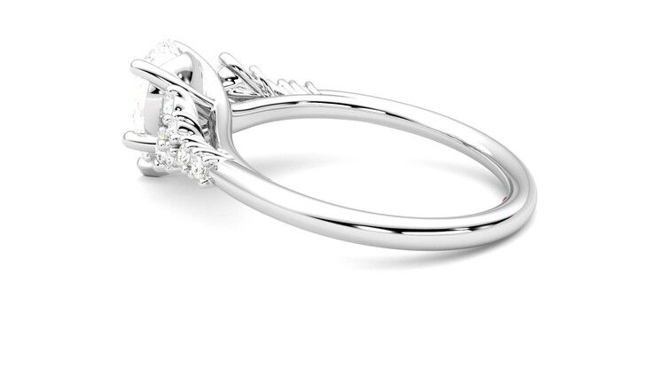 Taylor & Hart Marula Pear Engagement Ring 360 degree image 19
