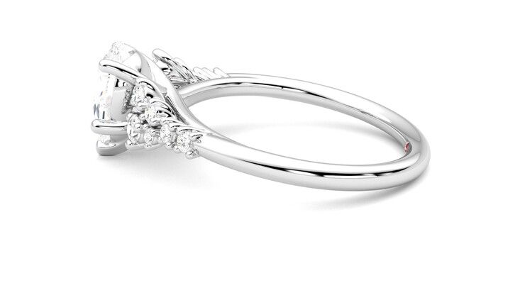 Taylor & Hart Marula Pear Engagement Ring 360 degree image 20