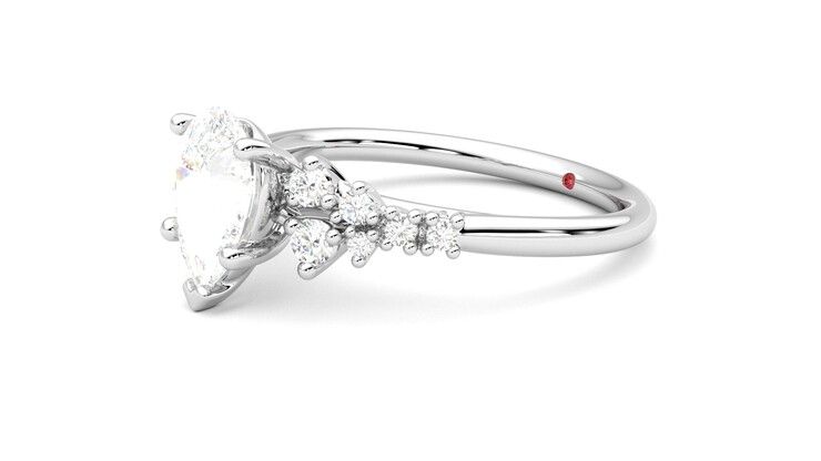 Taylor & Hart Marula Pear Engagement Ring 360 degree image 23
