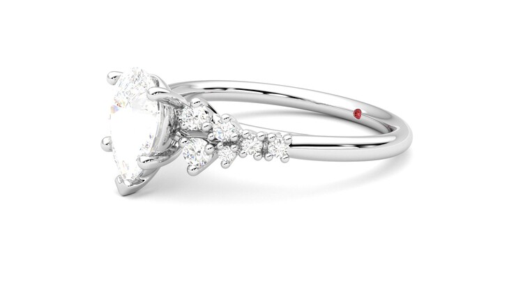 Taylor & Hart Marula Pear Engagement Ring 360 degree image 23