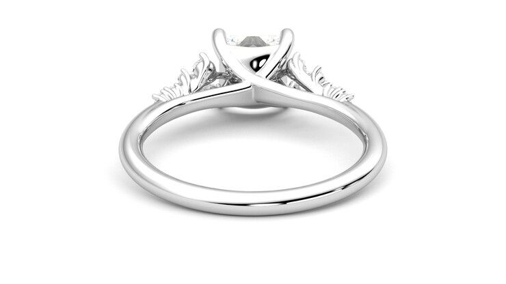 Taylor & Hart Marula Princess Engagement Ring 360 degree image 15