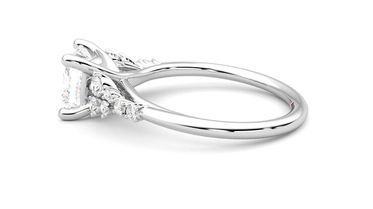 Taylor & Hart Marula Princess Engagement Ring 360 degree image 20