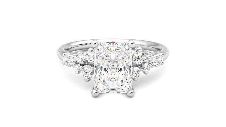 Taylor & Hart Marula Radiant Engagement Ring 360 degree image 0