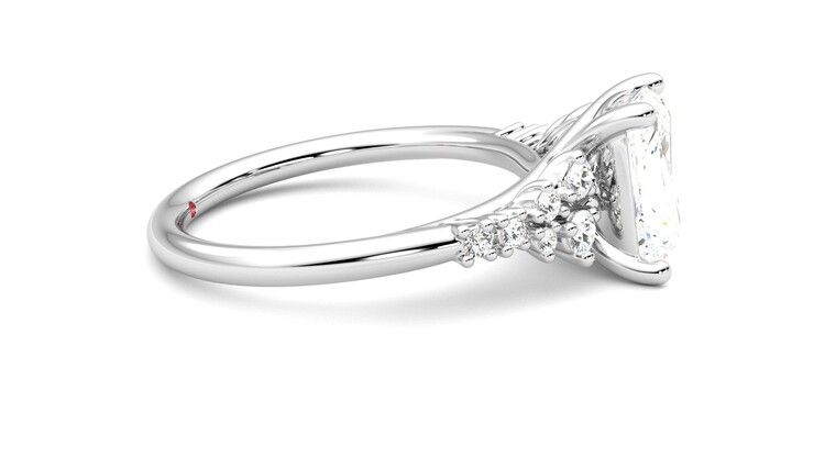 Taylor & Hart Marula Radiant Engagement Ring 360 degree image 9