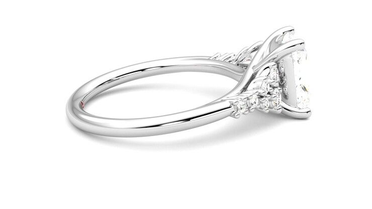 Taylor & Hart Marula Radiant Engagement Ring 360 degree image 10
