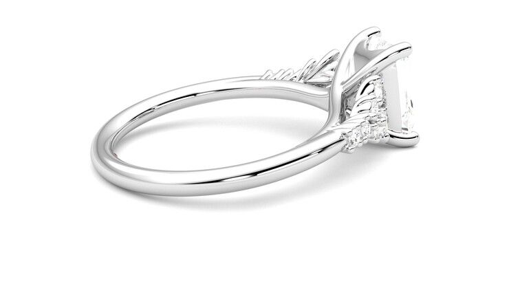 Taylor & Hart Marula Radiant Engagement Ring 360 degree image 11