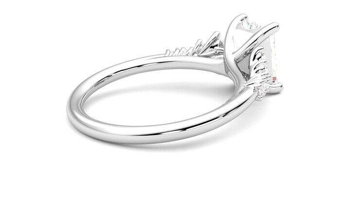 Taylor & Hart Marula Radiant Engagement Ring 360 degree image 12