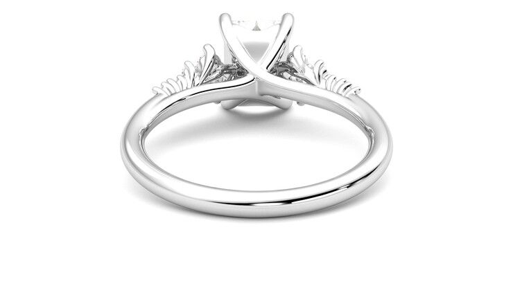 Taylor & Hart Marula Radiant Engagement Ring 360 degree image 15