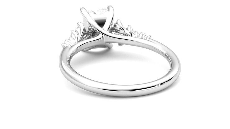 Taylor & Hart Marula Radiant Engagement Ring 360 degree image 16