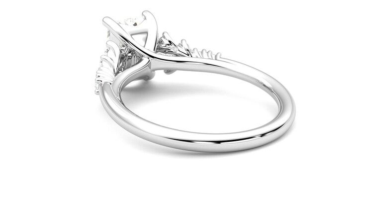 Taylor & Hart Marula Radiant Engagement Ring 360 degree image 17