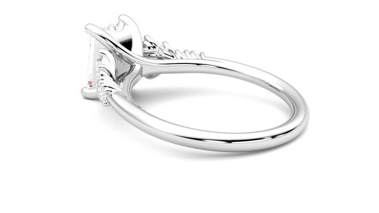 Taylor & Hart Marula Radiant Engagement Ring 360 degree image 18