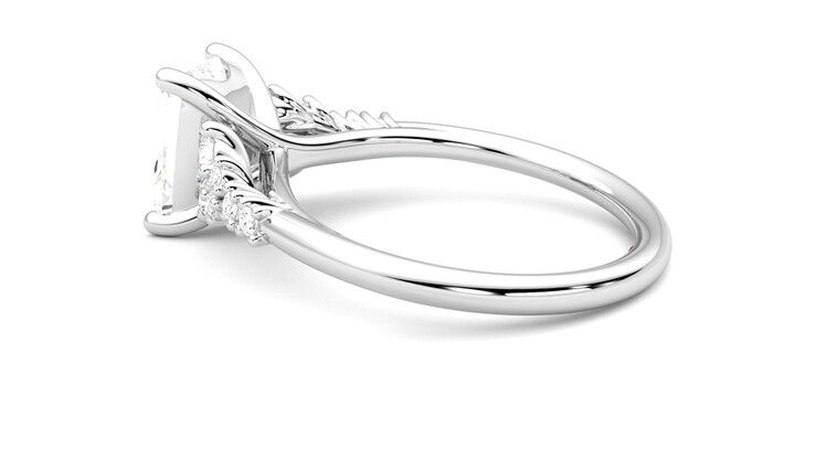 Taylor & Hart Marula Radiant Engagement Ring 360 degree image 19