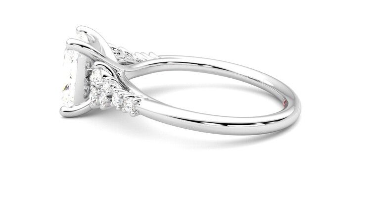 Taylor & Hart Marula Radiant Engagement Ring 360 degree image 20