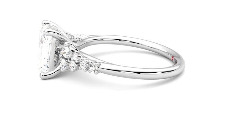 Taylor & Hart Marula Radiant Engagement Ring 360 degree image 21