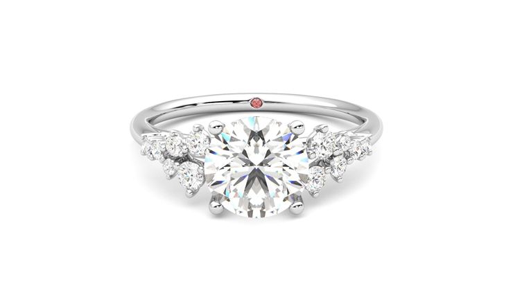 Taylor & Hart Marula Round Engagement Ring 360 degree image 0