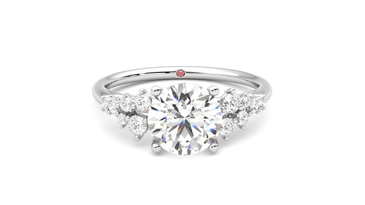 Taylor & Hart Marula Round Engagement Ring 360 degree image 1