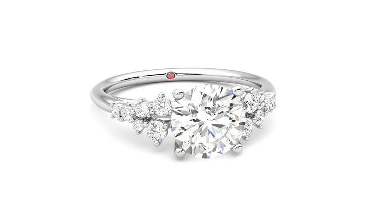 Taylor & Hart Marula Round Engagement Ring 360 degree image 3