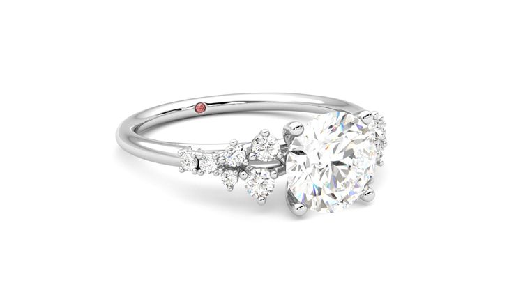 Taylor & Hart Marula Round Engagement Ring 360 degree image 5