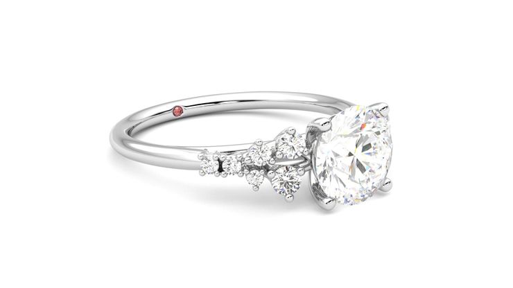 Taylor & Hart Marula Round Engagement Ring 360 degree image 6