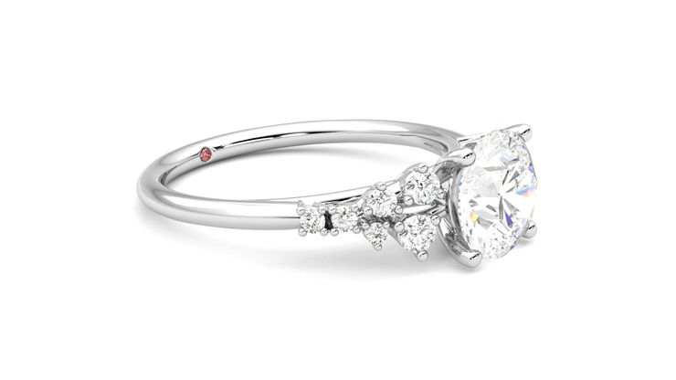 Taylor & Hart Marula Round Engagement Ring 360 degree image 7