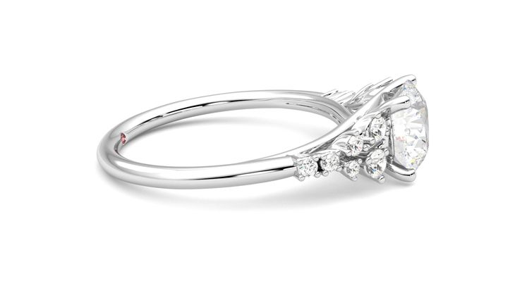 Taylor & Hart Marula Round Engagement Ring 360 degree image 9