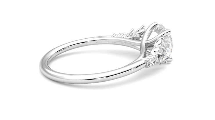 Taylor & Hart Marula Round Engagement Ring 360 degree image 11